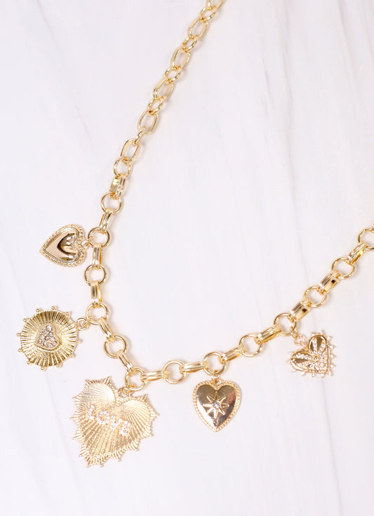 Hardwick Charm Necklace GOLD