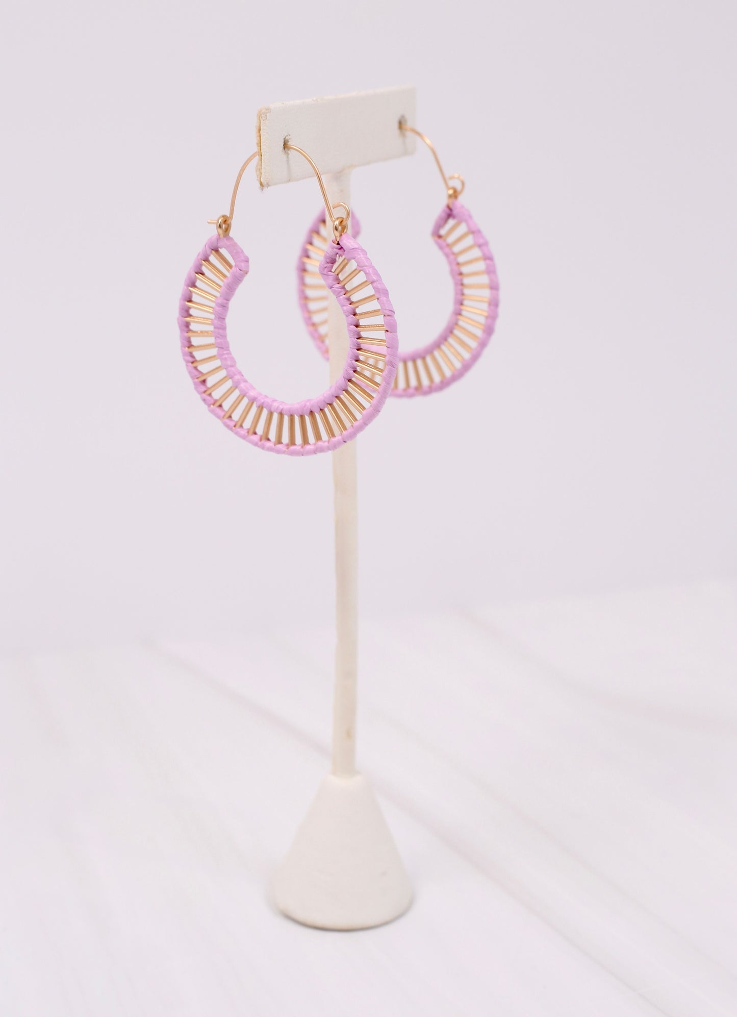 Shelburne Cutout Hoop Earring LAVENDER