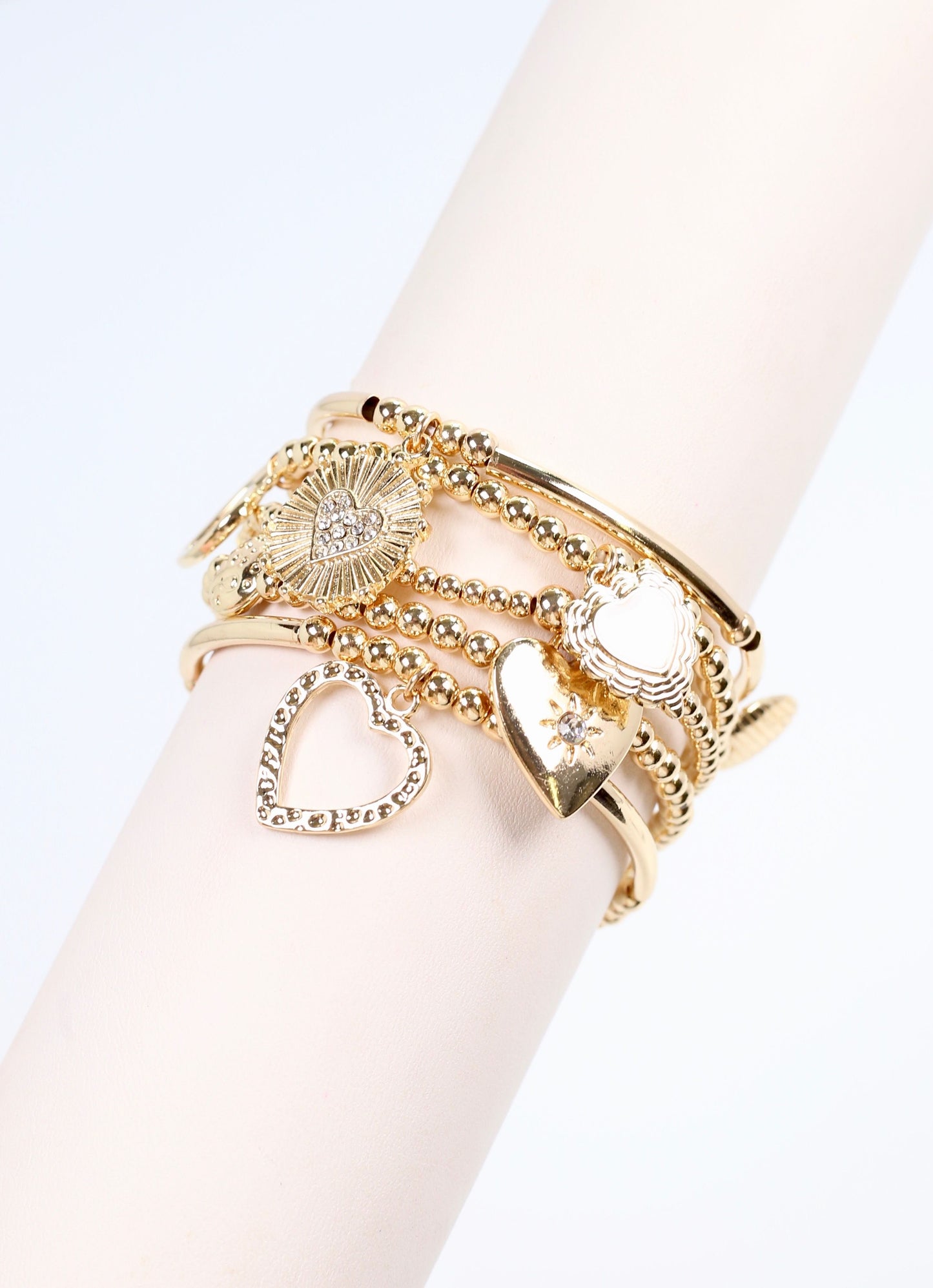 Delaroche Charm Bracelet Set GOLD