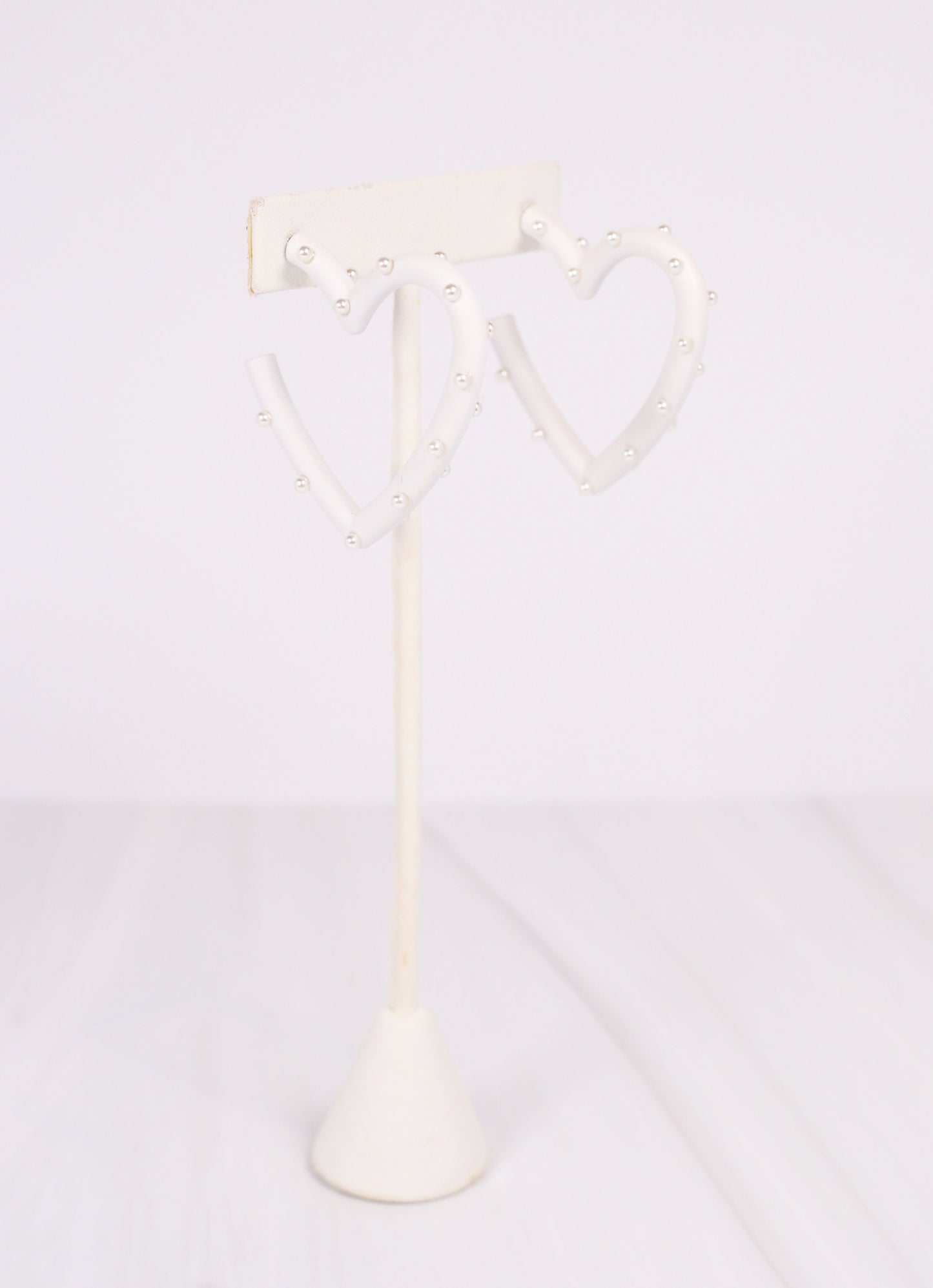 Admirer Pearl Heart Earring WHITE