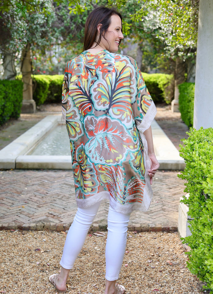 Altonne Printed Kimono TAUPE