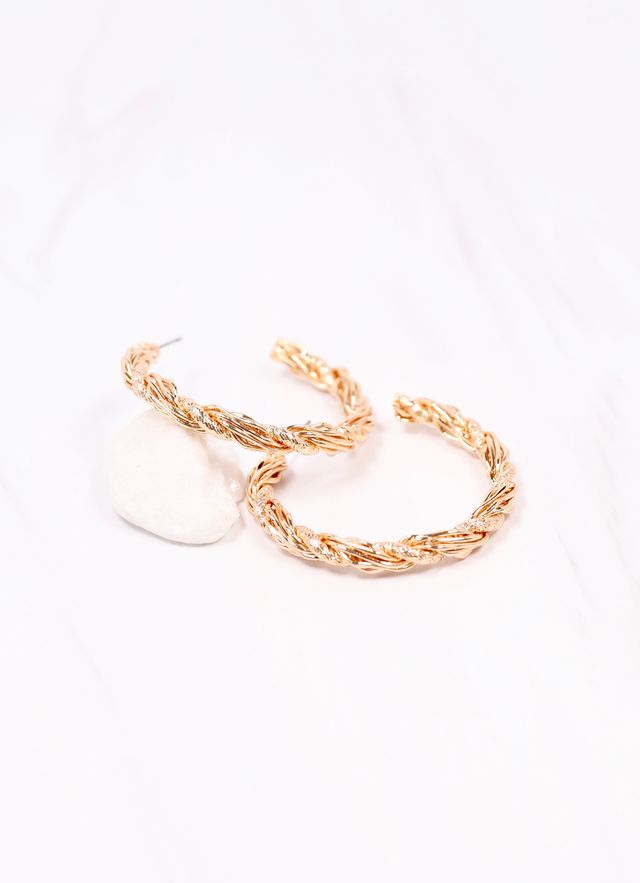 Tomley Twisted Hoop Earring GOLD