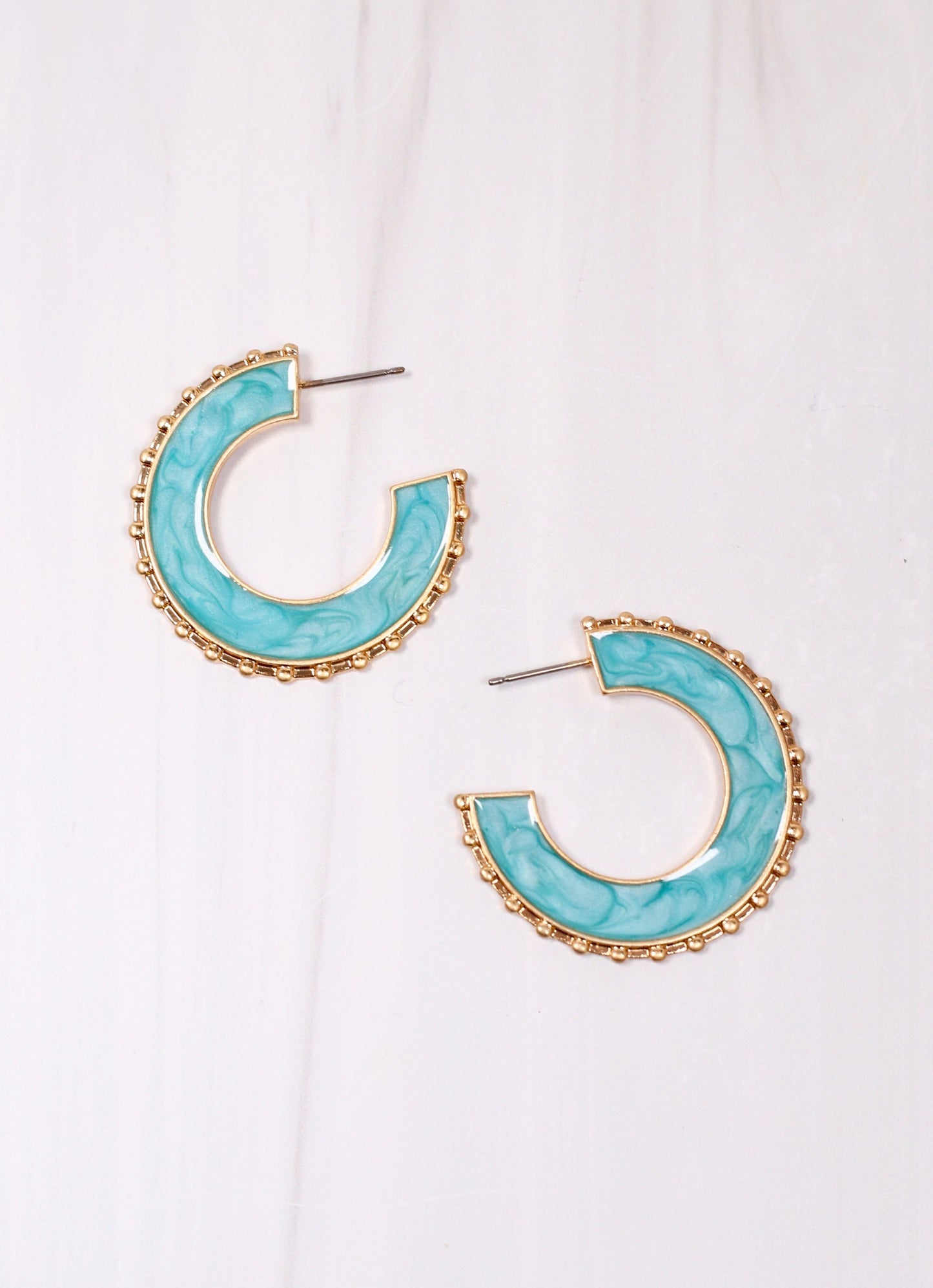 Trenton Hoop Earring TURQUOISE