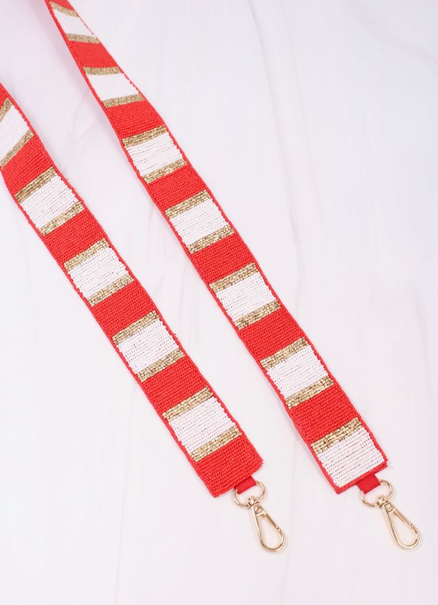 Stadium Striped Strap RED