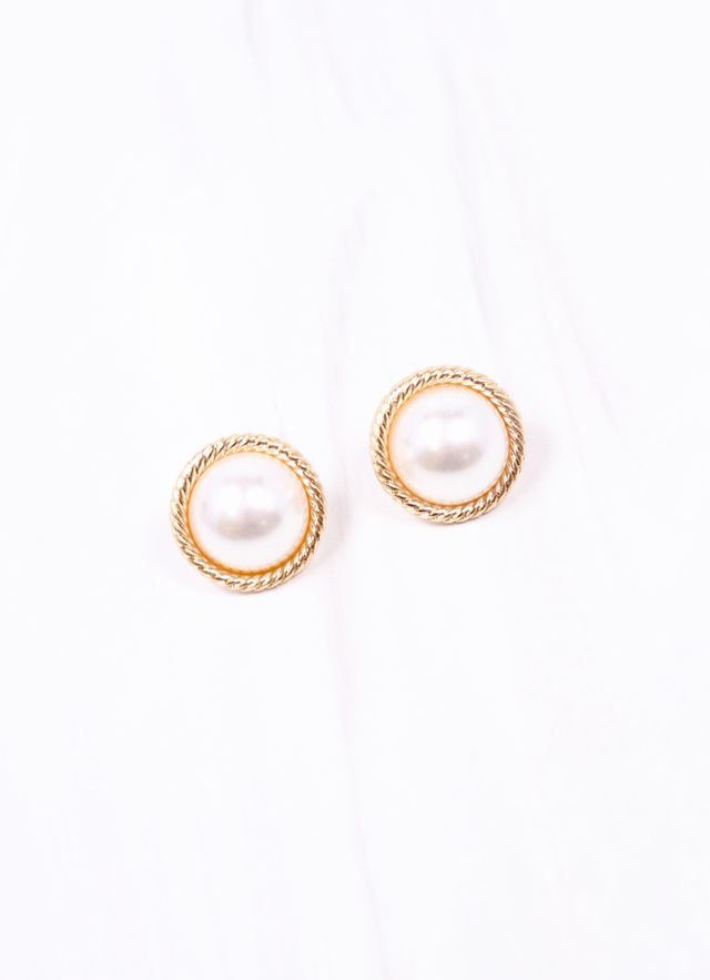 Gosling Pearl Stud Earring GOLD