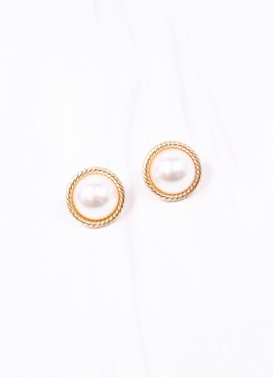 Gosling Pearl Stud Earring GOLD