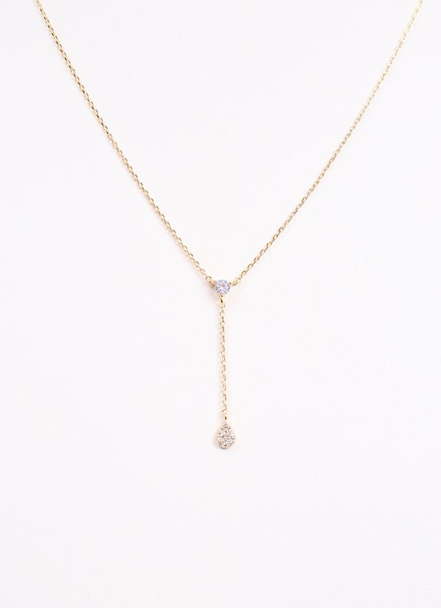 Silvey Y Necklace GOLD