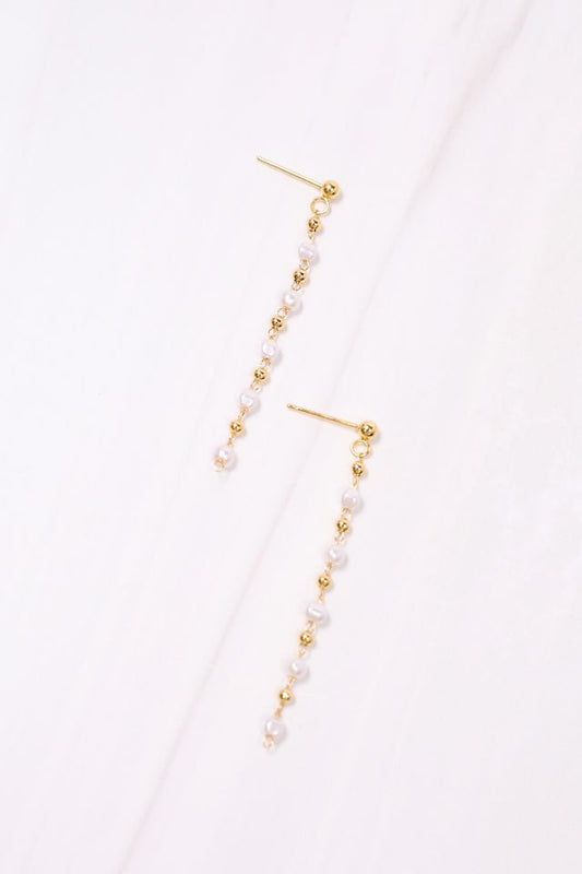 Berender Pearl Drop Earring Gold