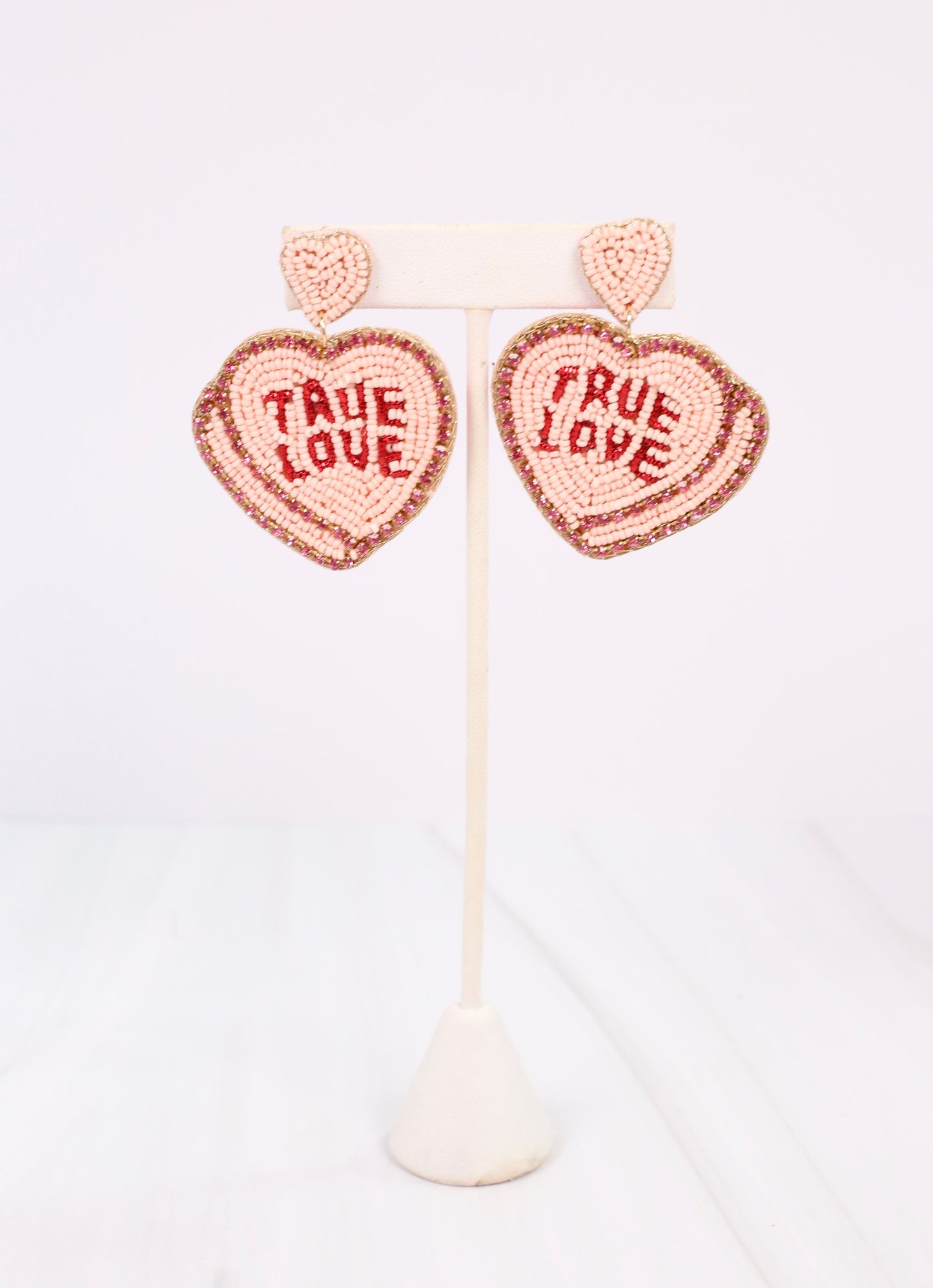 Tell Me About It Heart Earring PINK