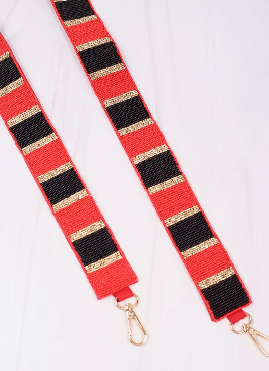 Stadium Striped Strap RED BLACK