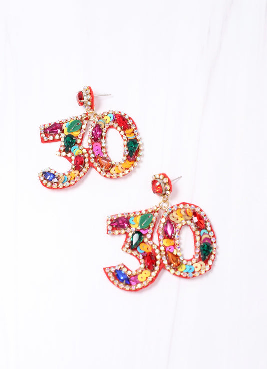 Flirty 30 Embellished Earring MULTI