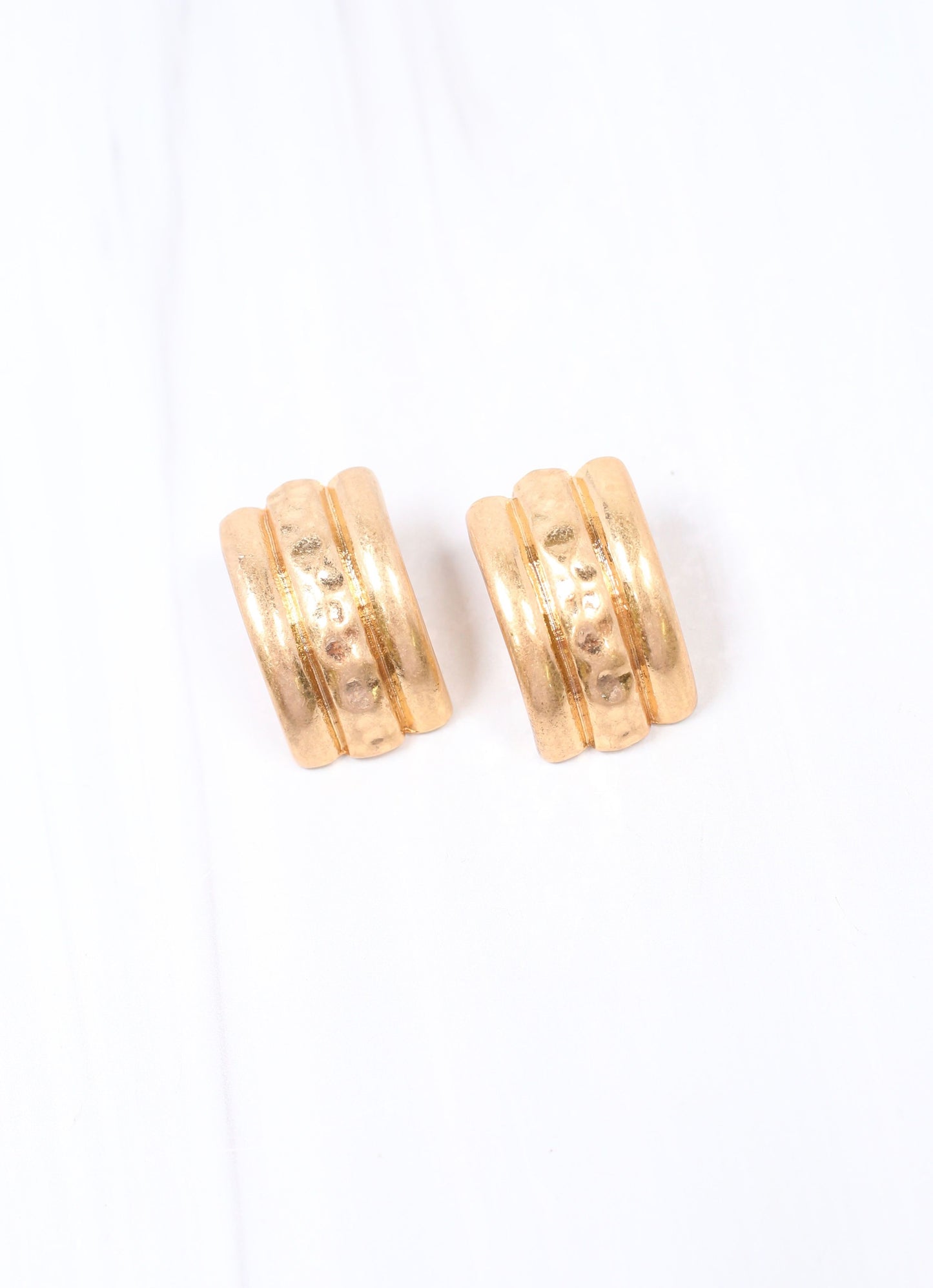 Clayton Textured Earring GOLD