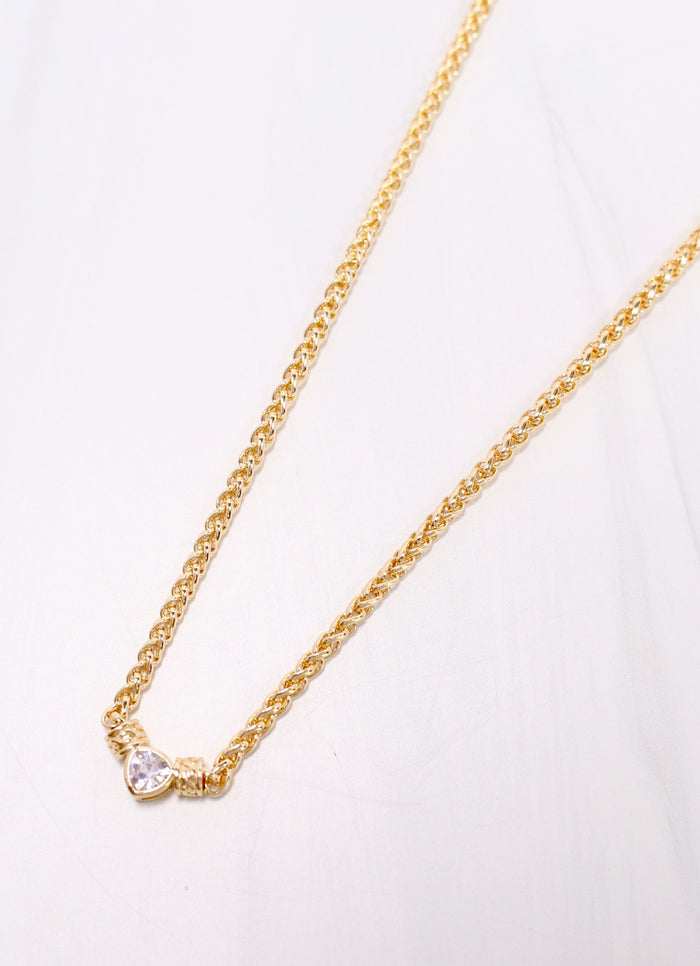 Caballo Necklace with CZ GOLD