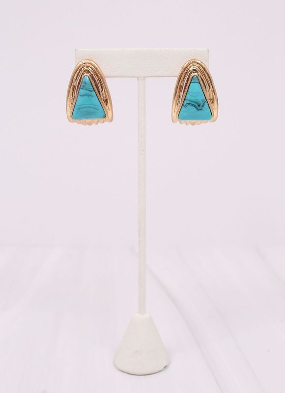 Durant Metal Drop Earring TURQUOISE