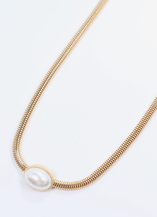 Sammi Pearl Necklace GOLD