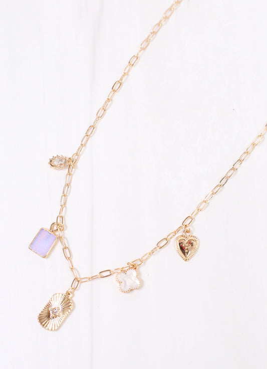 Reeanne Charm Necklace GOLD