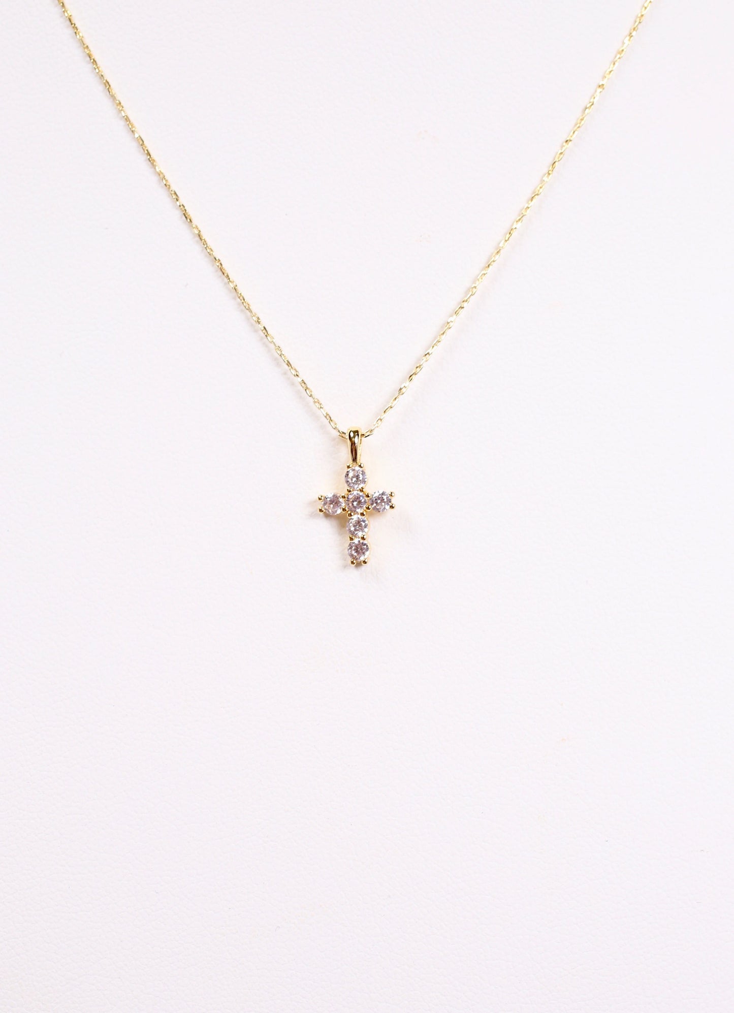 Kitty Cross Necklace GOLD