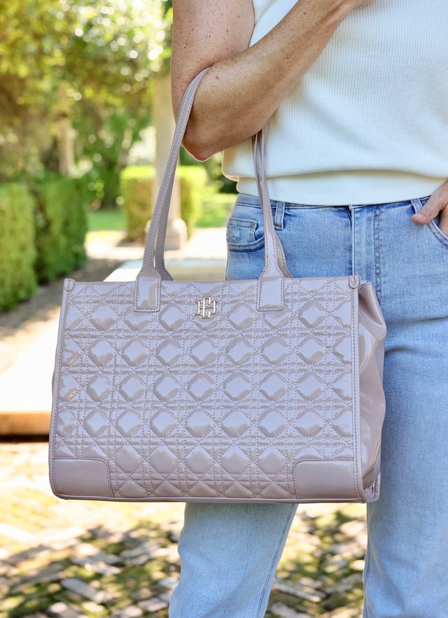 Shane Tote Taupe Patent LQ