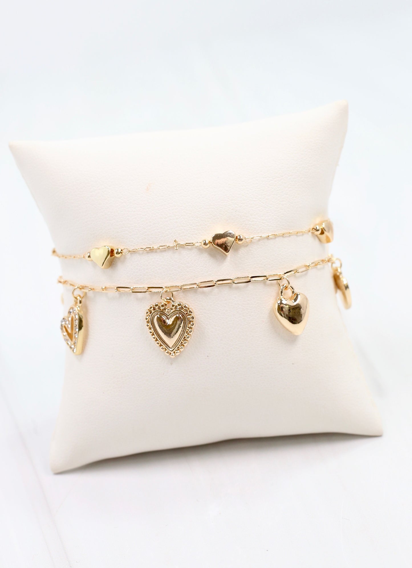 Tress Charm Bracelet Set Gold