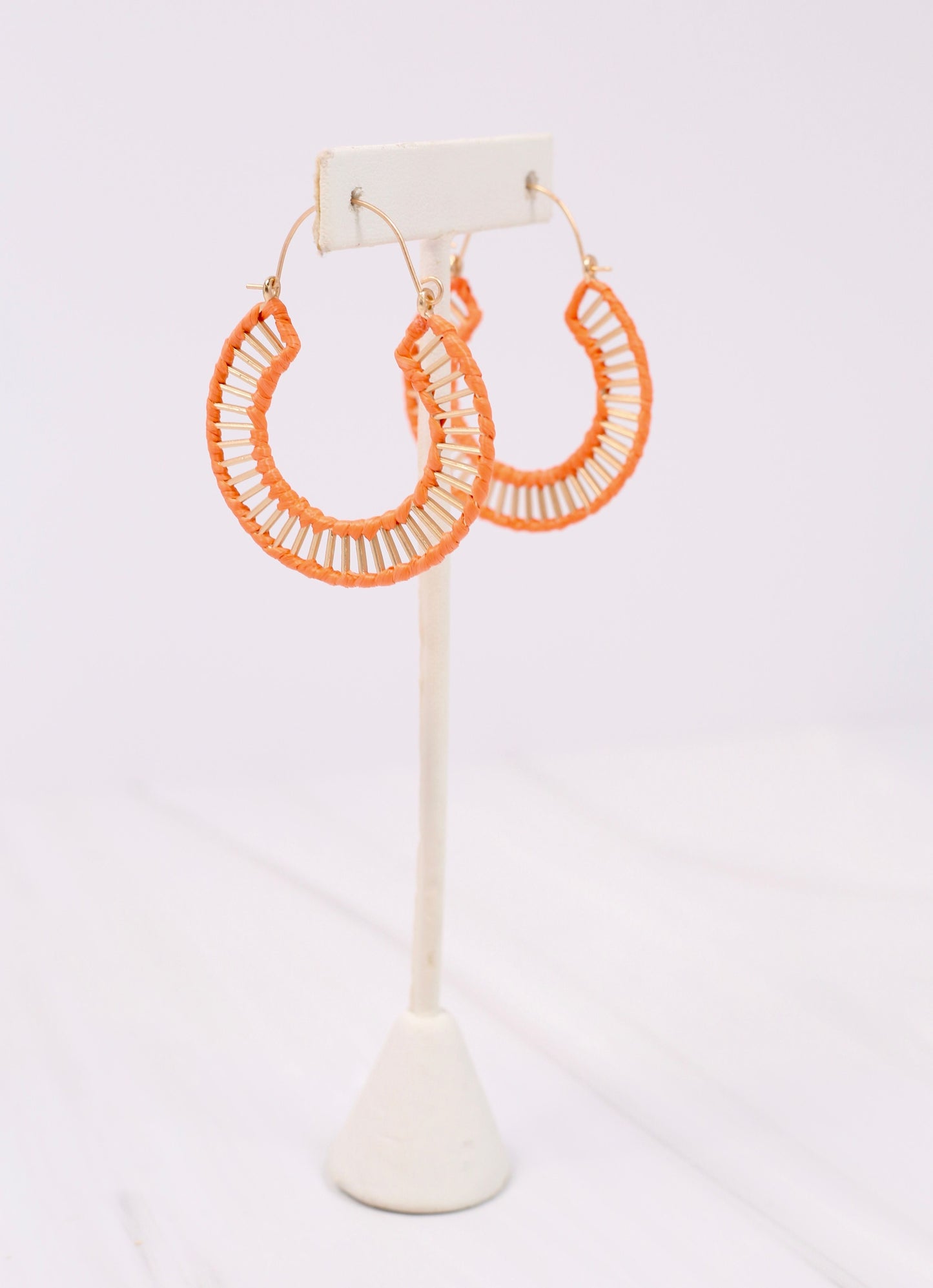 Shelburne Cutout Hoop Earring ORANGE