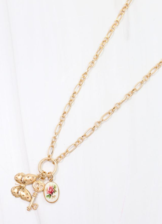 Wendy Charm Necklace GOLD