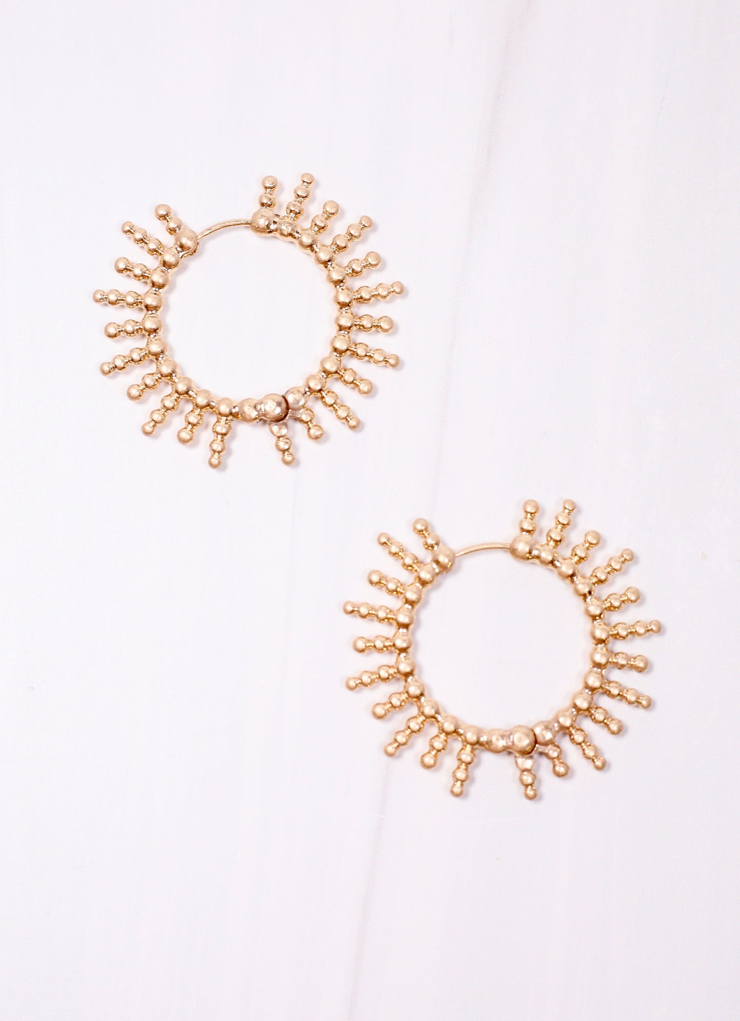 Hyacinthe Hoop Earring MATTE GOLD