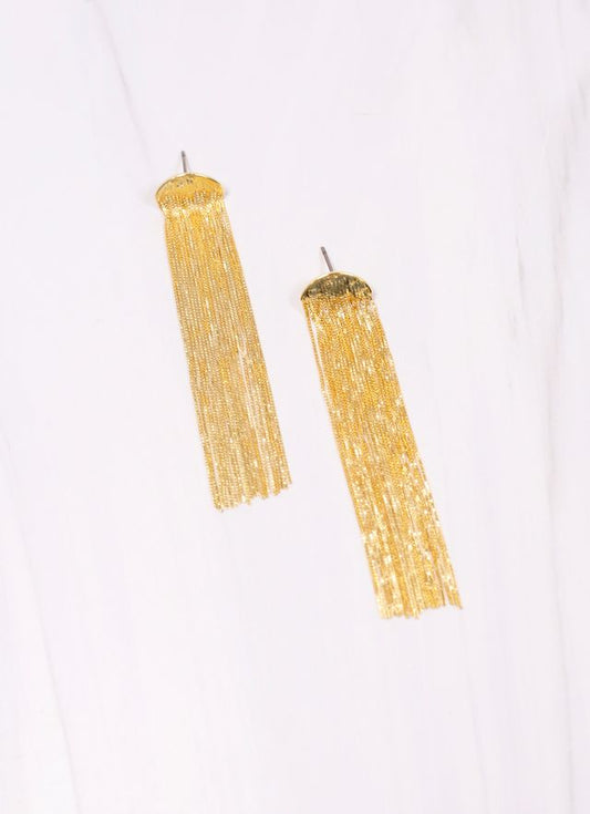 Elsie Fringe Earring GOLD