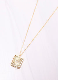 Cillian Plate Necklace GOLD