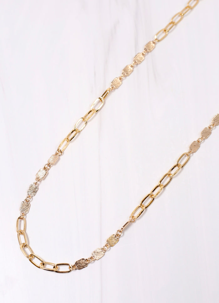 Lena Link Long Necklace GOLD