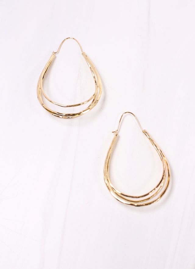 Lance Open Drop Earring GOLD