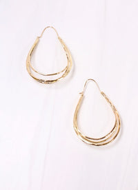 Lance Open Drop Earring GOLD