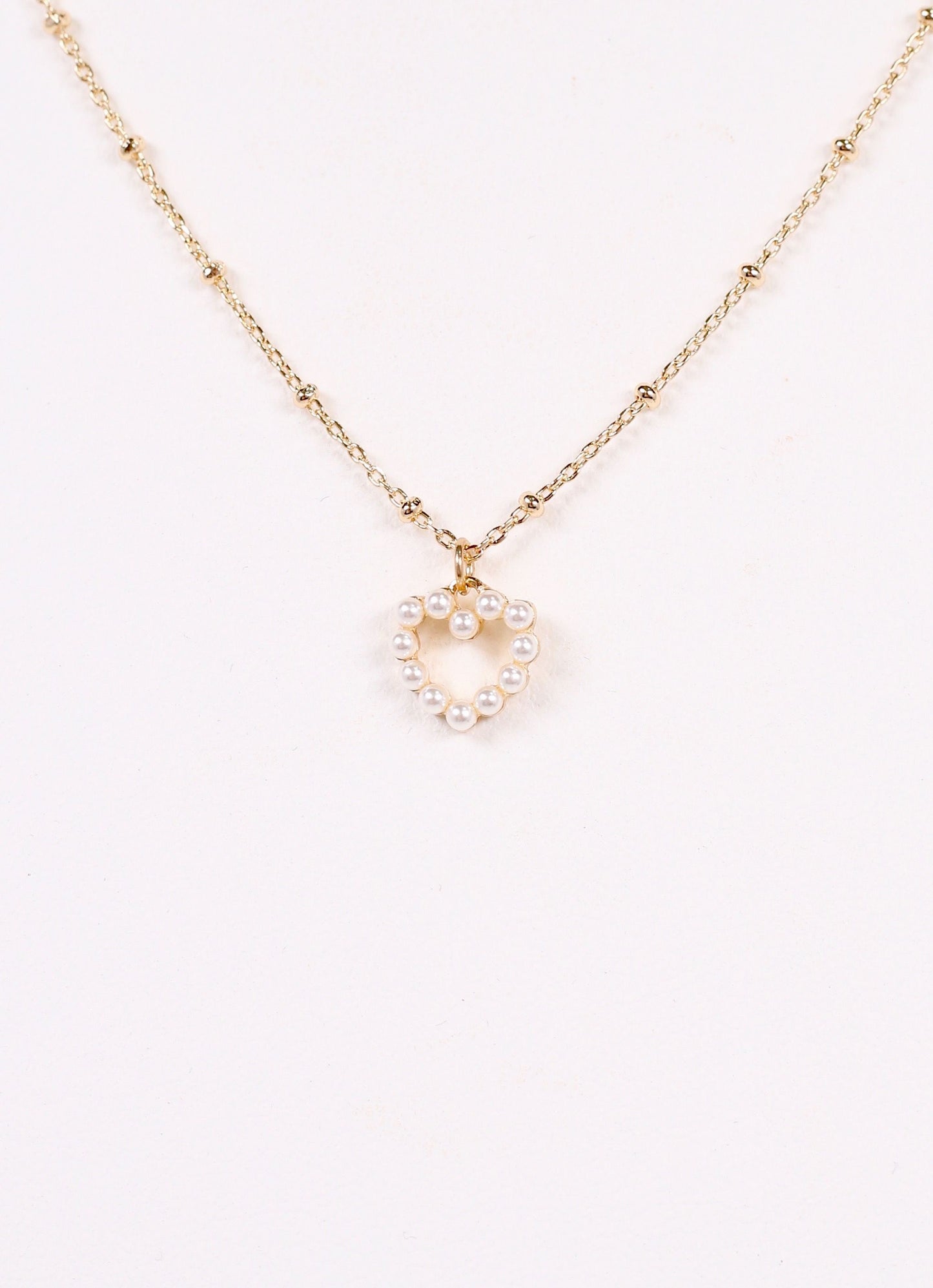 Rhea Necklace with Heart GOLD