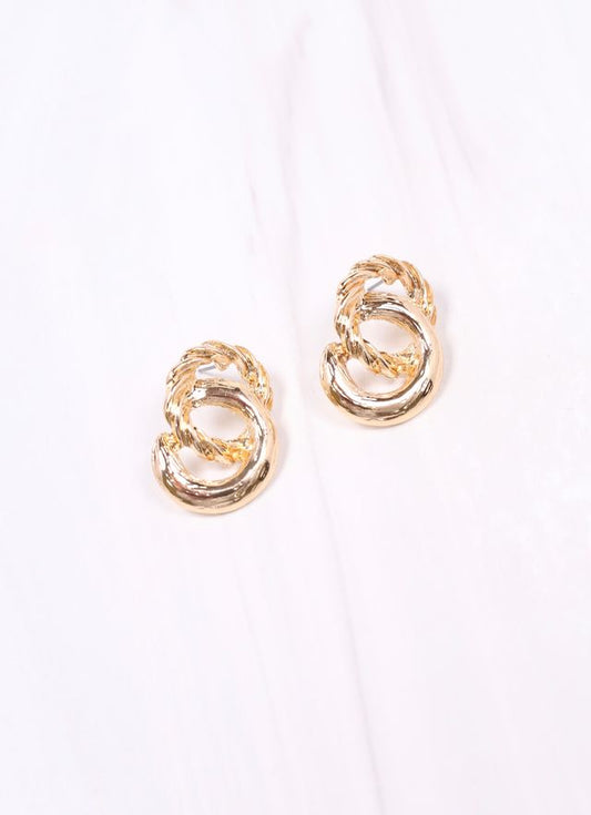 Rodger Link Drop Earring GOLD