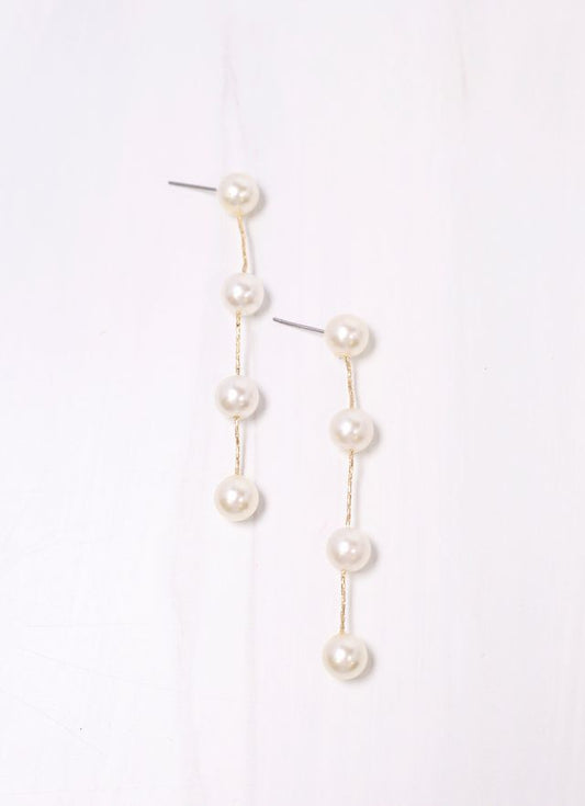 Barton Pearl Drop Earring CREAM