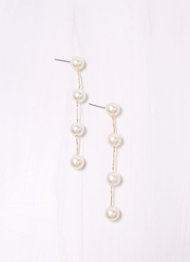 Barton Pearl Drop Earring CREAM