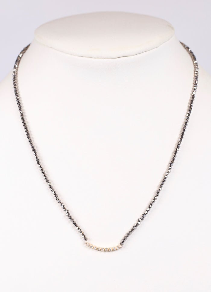 Oneida Beaded Necklace BLACK DIAMOND