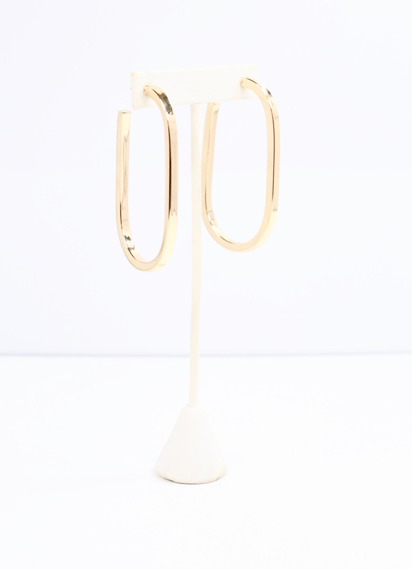 Skyler Drop Hoop Earring SHINY GOLD