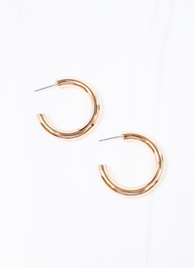 Portney Hoop Earring SHINY GOLD