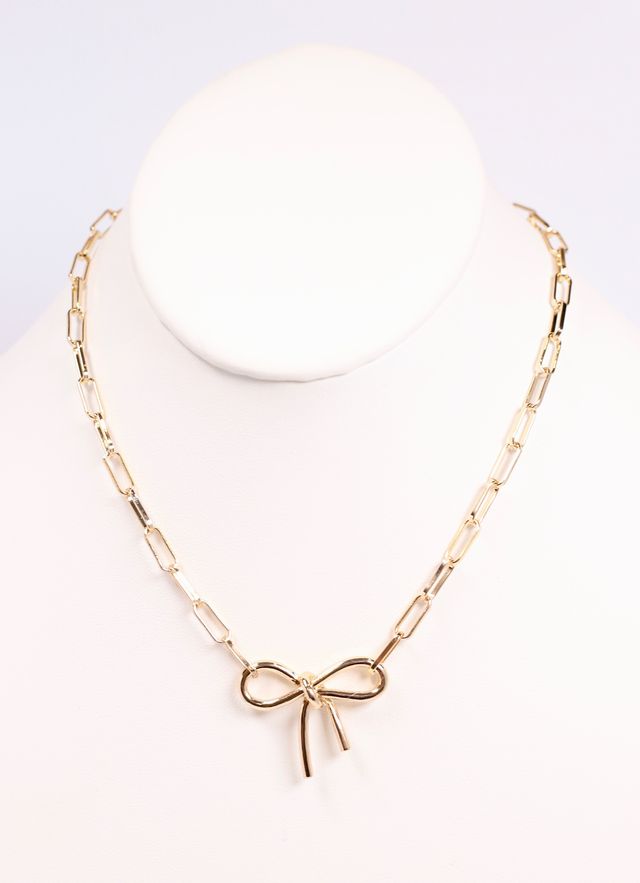 Aurora Bow Necklace GOLD
