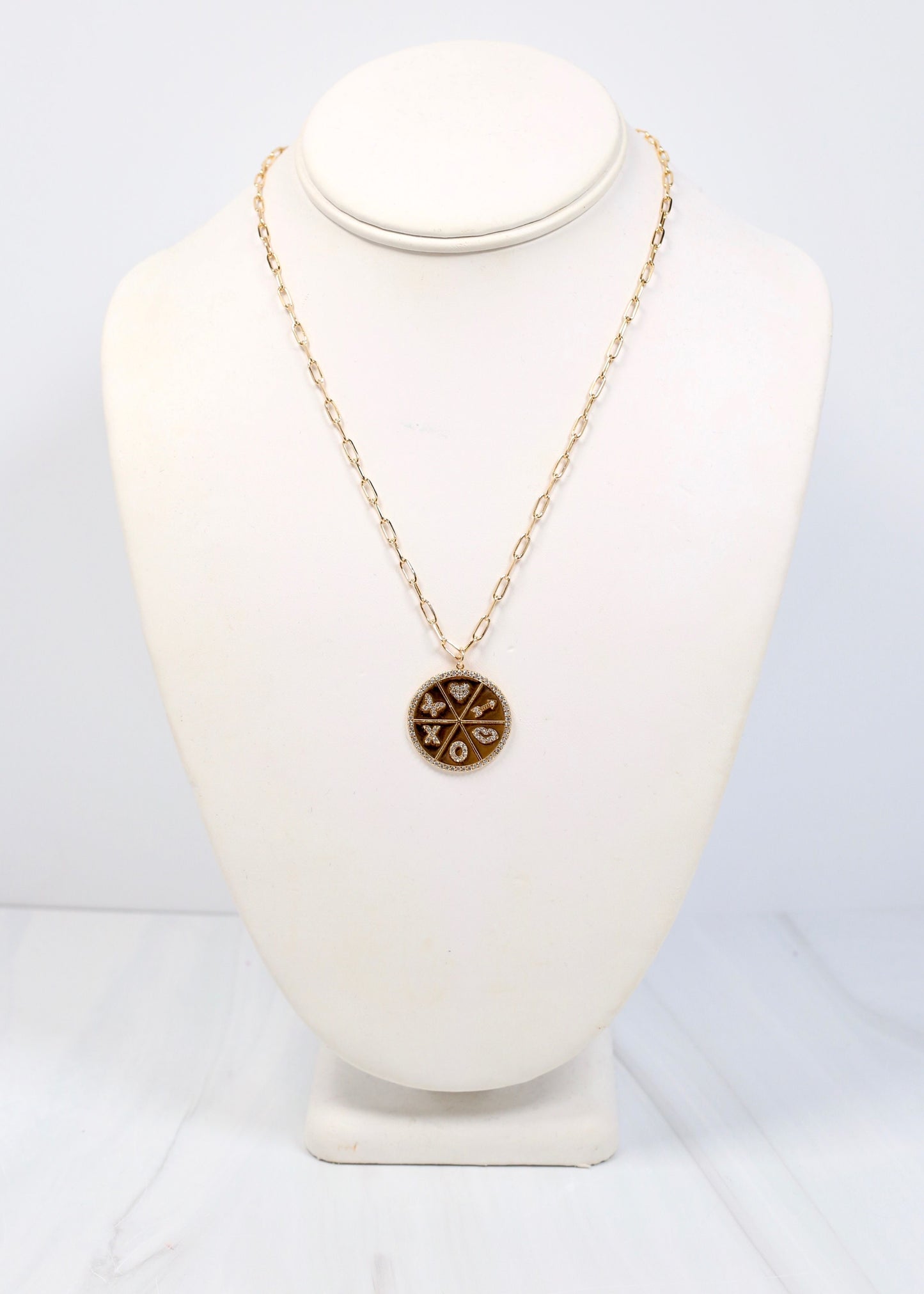 Winneway CZ Charm Necklace GOLD