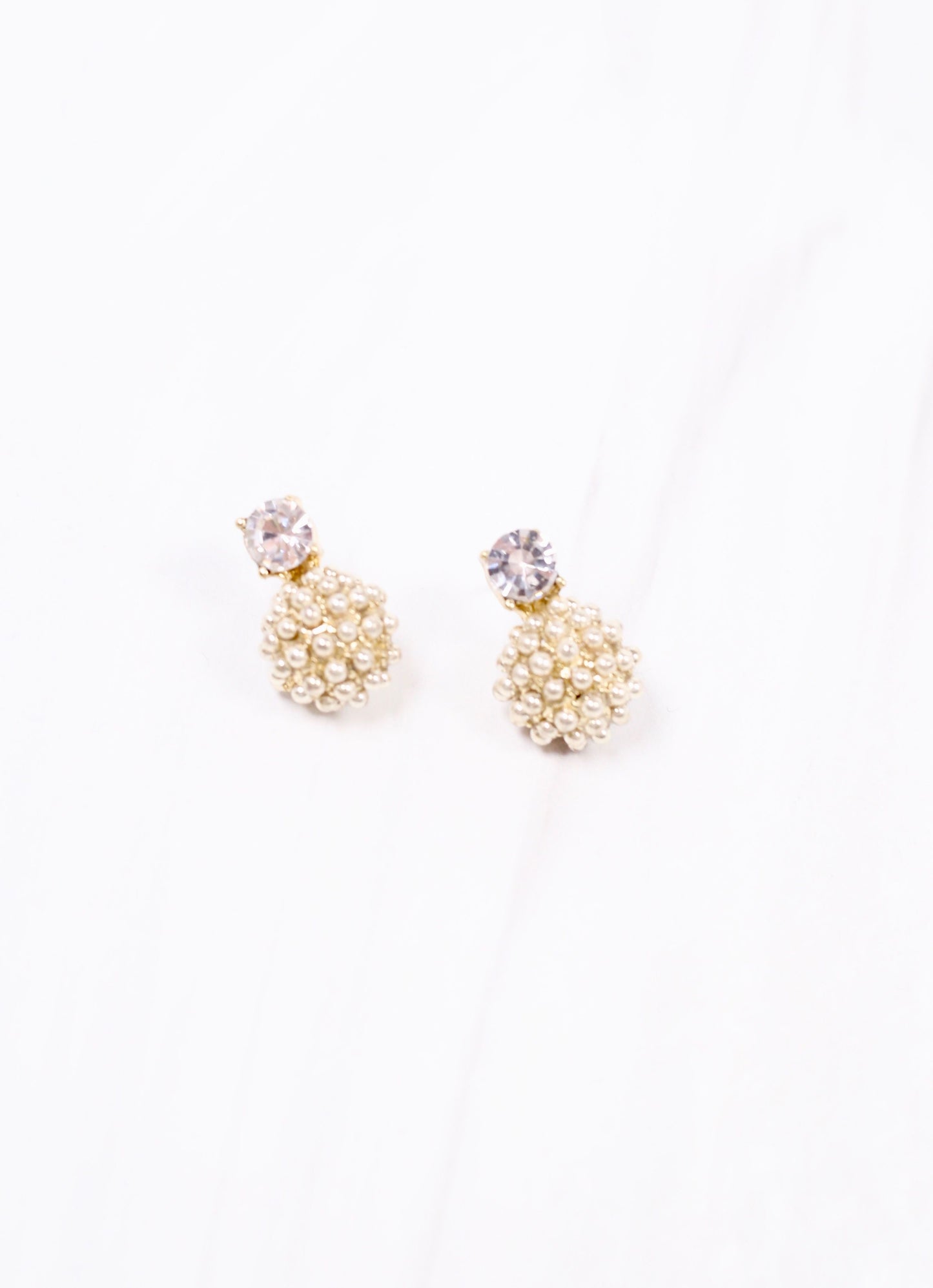 Woodall CZ Drop Earring GOLD