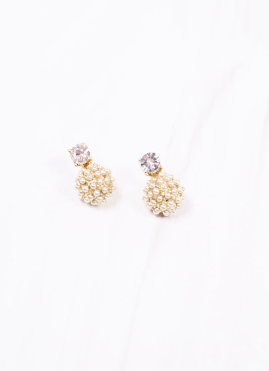 Woodall CZ Drop Earring GOLD