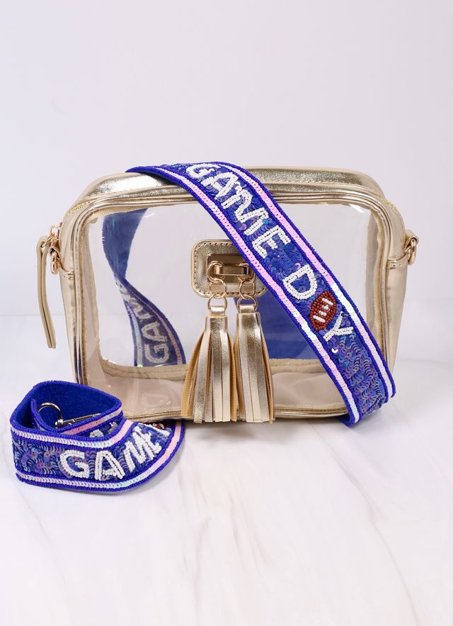 Game Day Sequin Strap BLUE