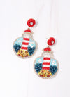 Pigeon Point Lighthouse Earring RED