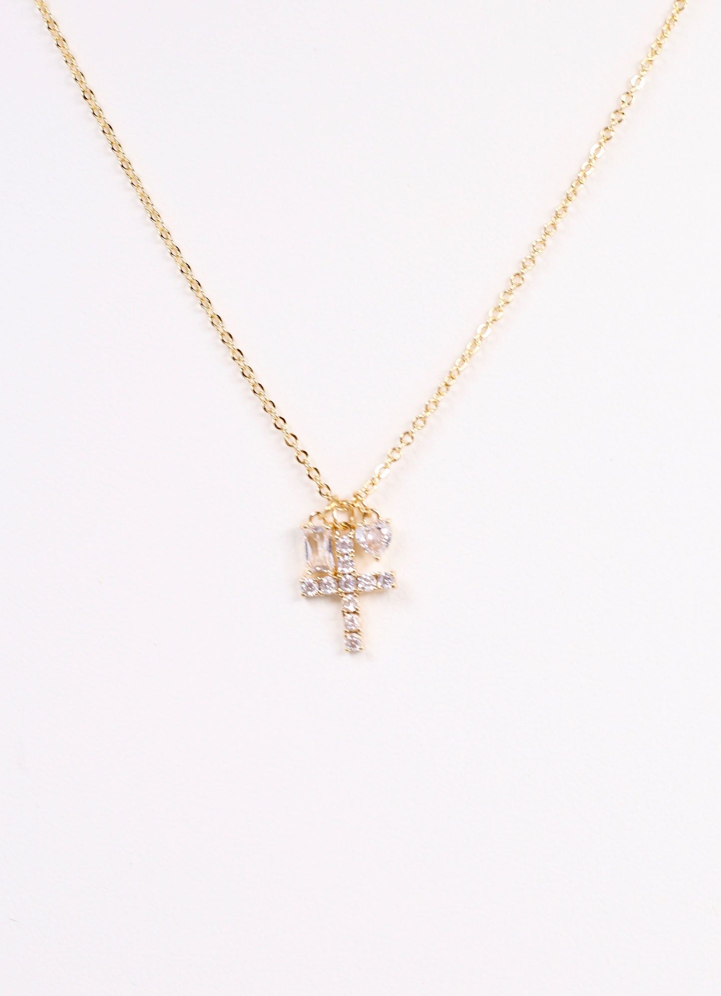 Povinelli CZ Charms Necklace GOLD