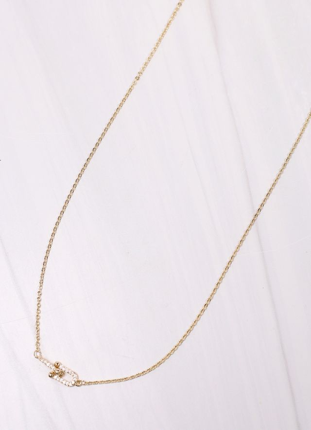 Louisa CZ Link Necklace GOLD