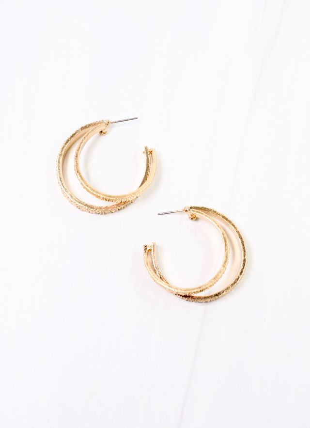 Falk Douple Hoop Earring GOLD