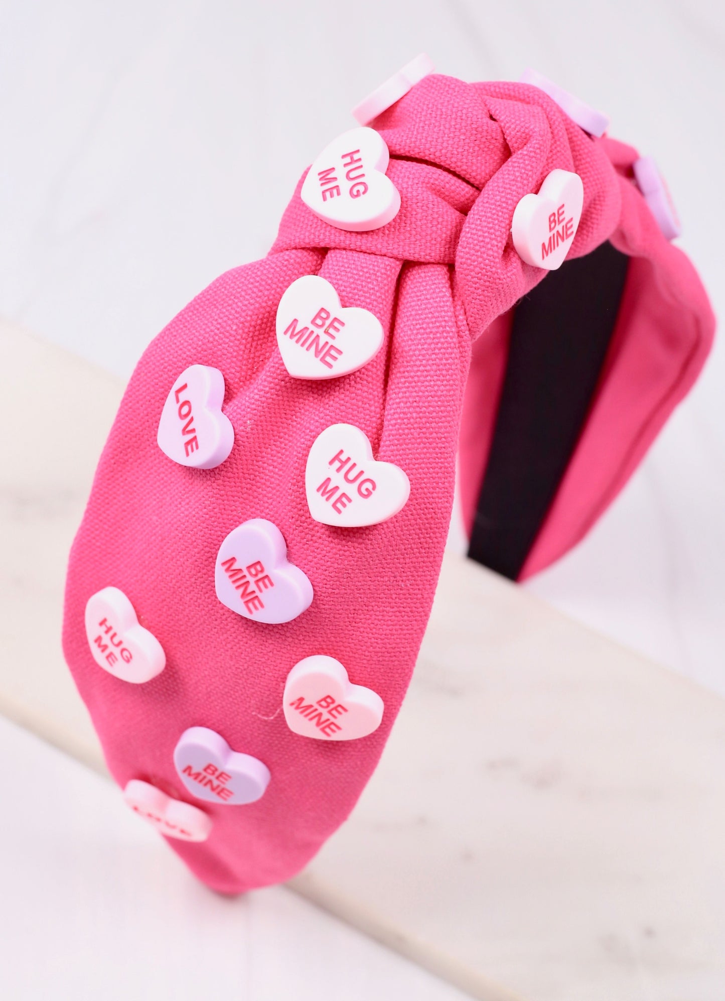 Hug Me Hearts Headband PINK MULTI