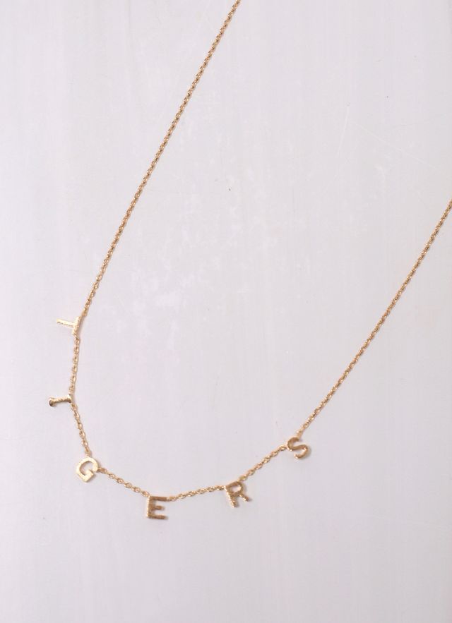 Let's Go Tigers Necklace GOLD