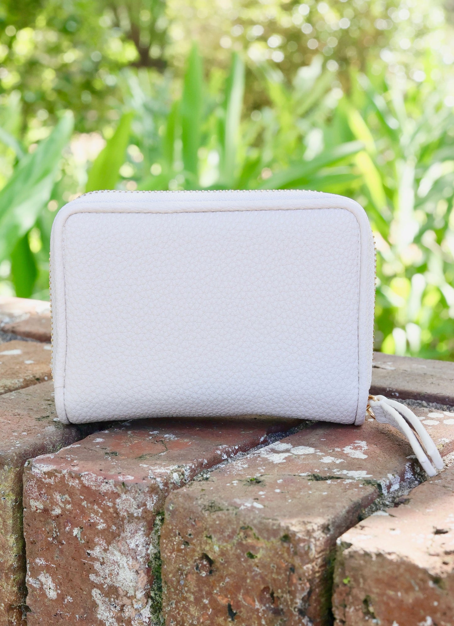 Nadine Zippered Wallet Cream PB